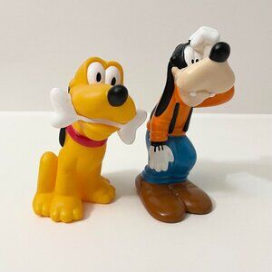 Disney Goofy and Pluto Vinyl Figure 4 and 4.5 Inch Toys